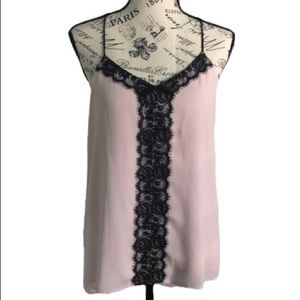 🌟3/$12 Express Pink Camisole With Lace Detail